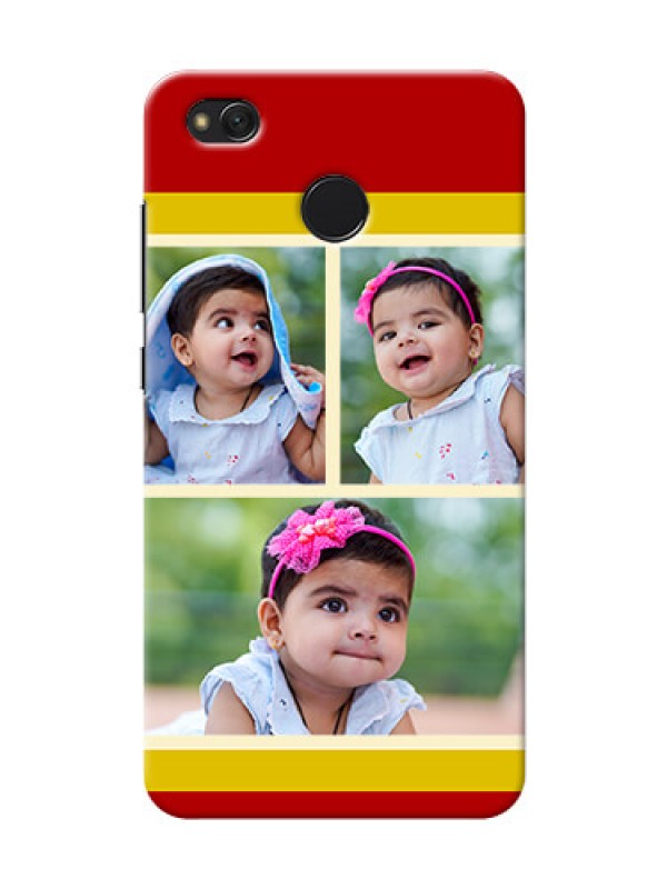 Custom Xiaomi Redmi 4 Multiple Picture Upload Mobile Cover Design