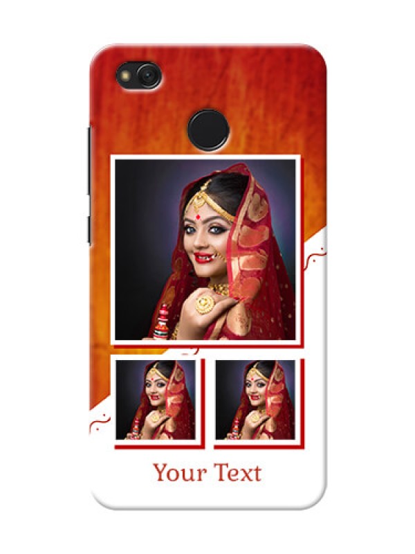 Custom Xiaomi Redmi 4 Wedding Memories Mobile Cover Design