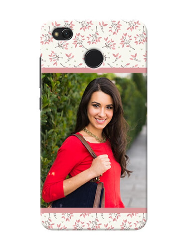 Custom Xiaomi Redmi 4 Floral Design Mobile Back Cover Design
