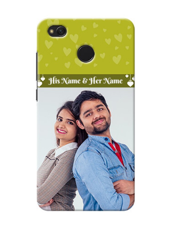 Custom Xiaomi Redmi 4 you and me design with hanging hearts Design