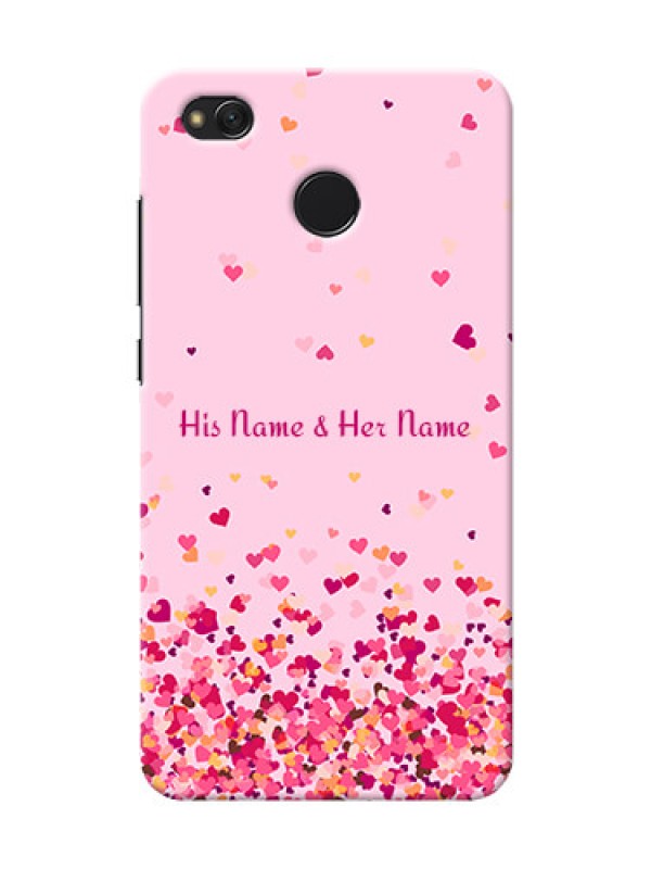 Custom Redmi 4 Phone Back Covers: Floating Hearts Design