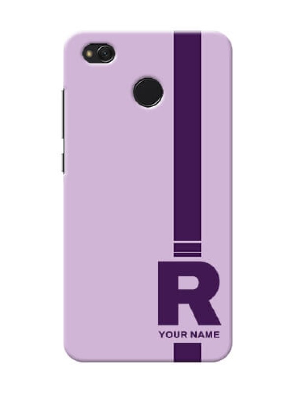 Custom Redmi 4 Custom Phone Covers: Simple dual tone stripe with name Design
