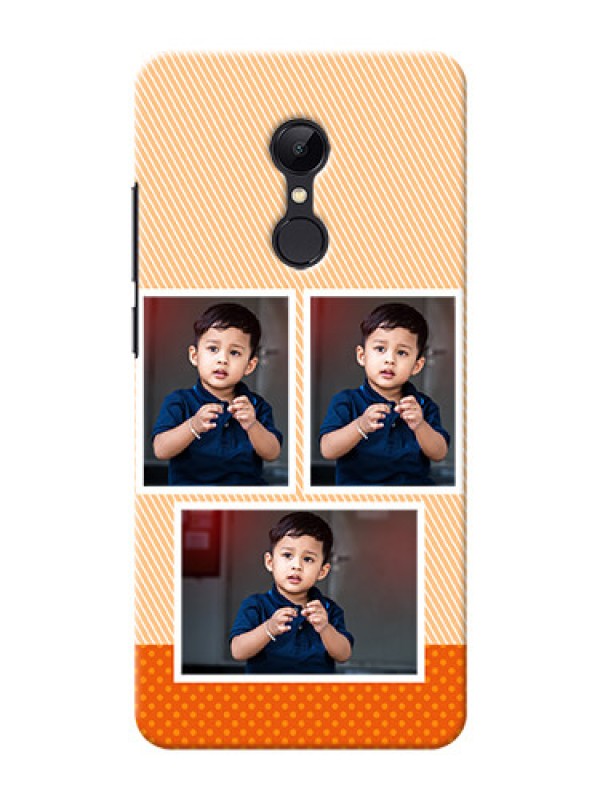 Custom Redmi 5 Mobile Back Covers: Bulk Photos Upload Design