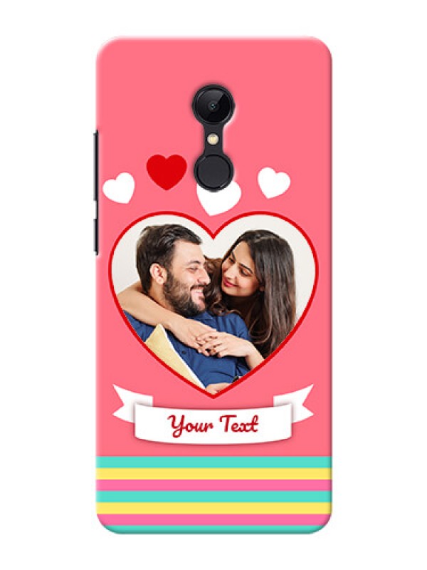 Custom Redmi 5 Personalised mobile covers: Love Doodle Design