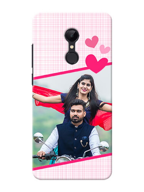 Custom Redmi 5 Personalised Phone Cases: Love Shape Heart Design