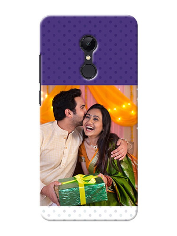 Custom Redmi 5 mobile phone cases: Violet Pattern Design
