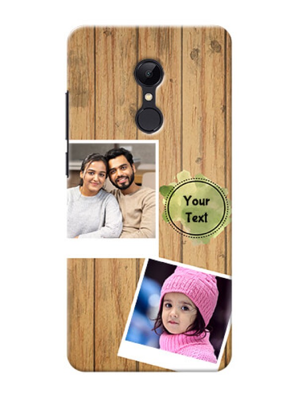 Custom Redmi 5 Custom Mobile Phone Covers: Wooden Texture Design