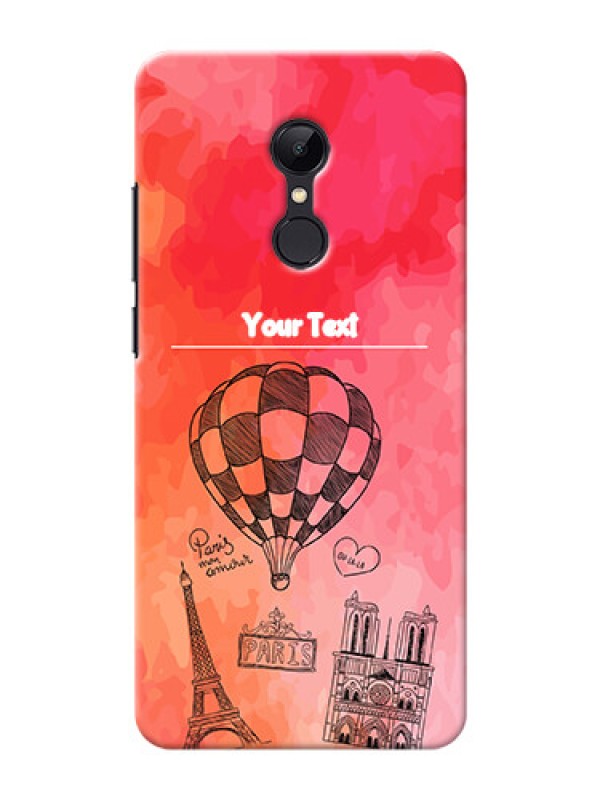 Custom Redmi 5 Personalized Mobile Covers: Paris Theme Design