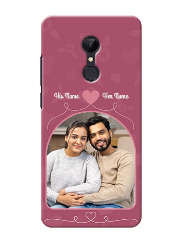 Custom Redmi 5 mobile phone covers: Love Floral Design