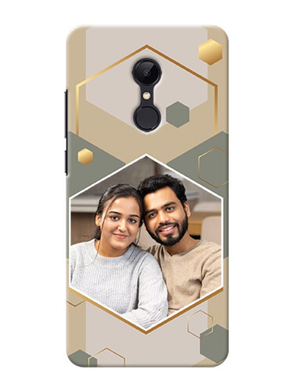 Custom Redmi 5 Phone Back Covers: Stylish Hexagon Pattern Design