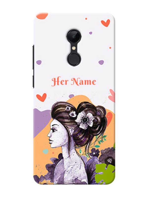 Custom Redmi 5 Custom Mobile Case with Woman And Nature Design
