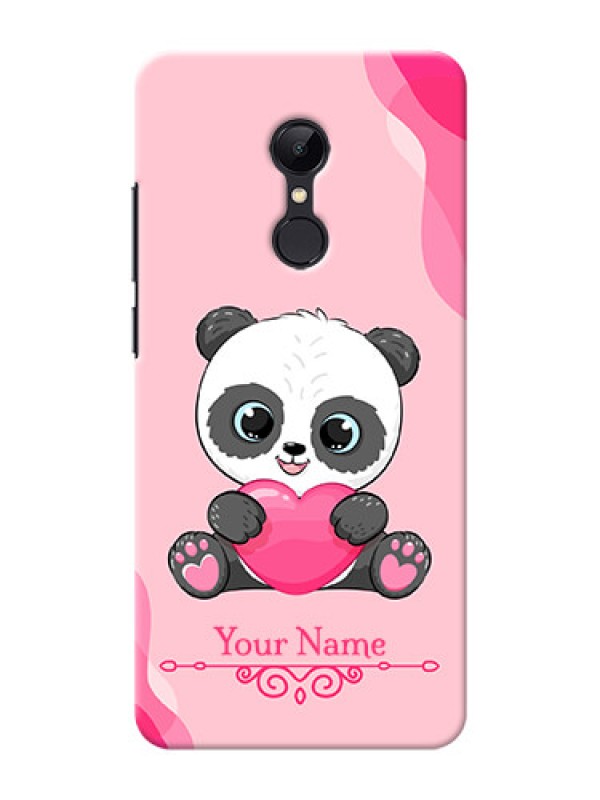 Custom Redmi 5 Mobile Back Covers: Cute Panda Design
