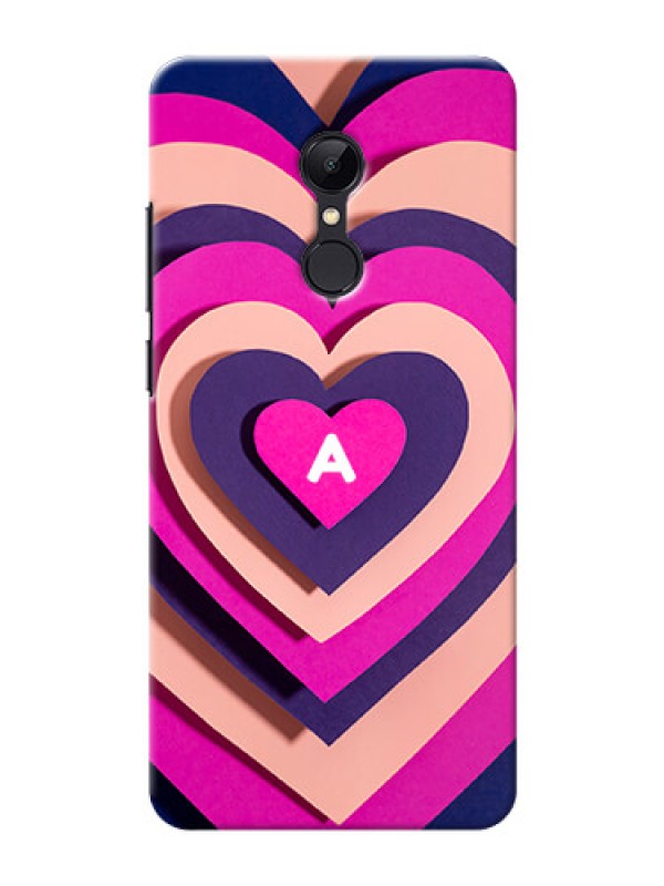 Custom Redmi 5 Custom Mobile Case with Cute Heart Pattern Design