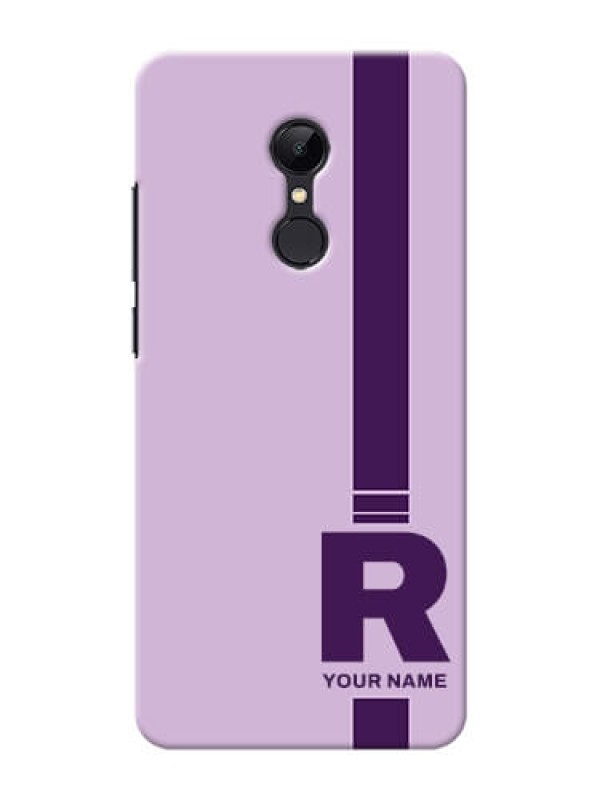 Custom Redmi 5 Custom Phone Covers: Simple dual tone stripe with name Design