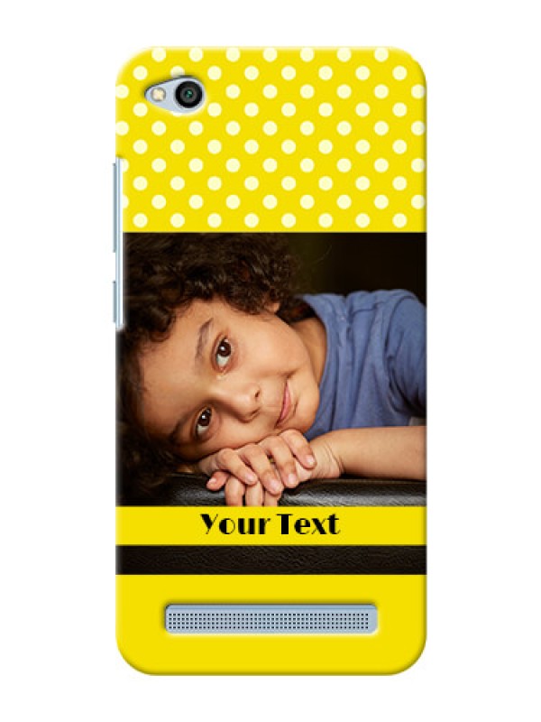 Custom Xiaomi Redmi 5A Bright Yellow Mobile Case Design