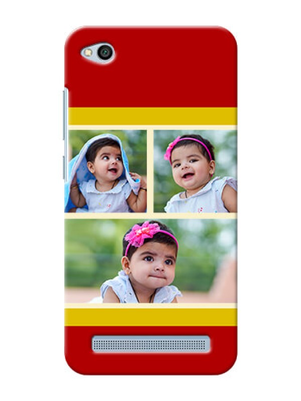 Custom Xiaomi Redmi 5A Multiple Picture Upload Mobile Cover Design