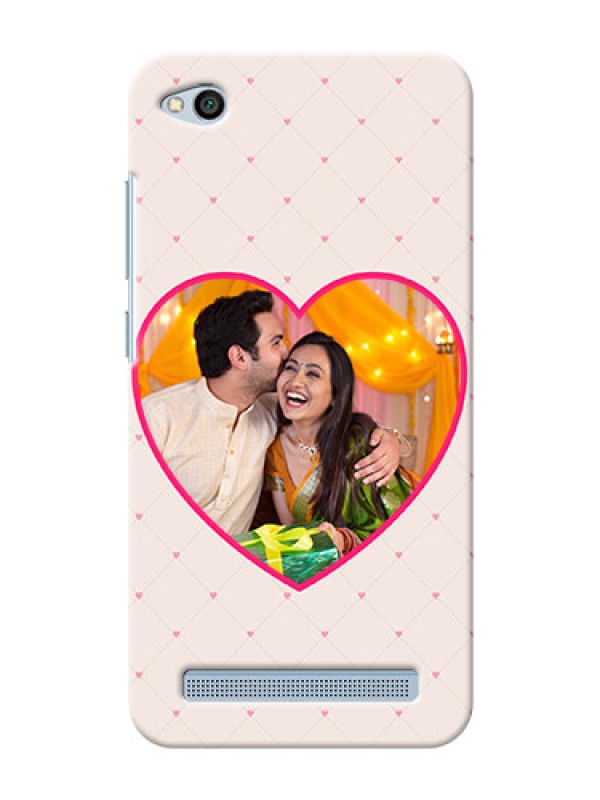 Custom Xiaomi Redmi 5A Love Symbol Picture Upload Mobile Case Design