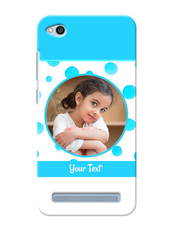 Custom Xiaomi Redmi 5A Blue Bubbles Pattern Mobile Cover Design