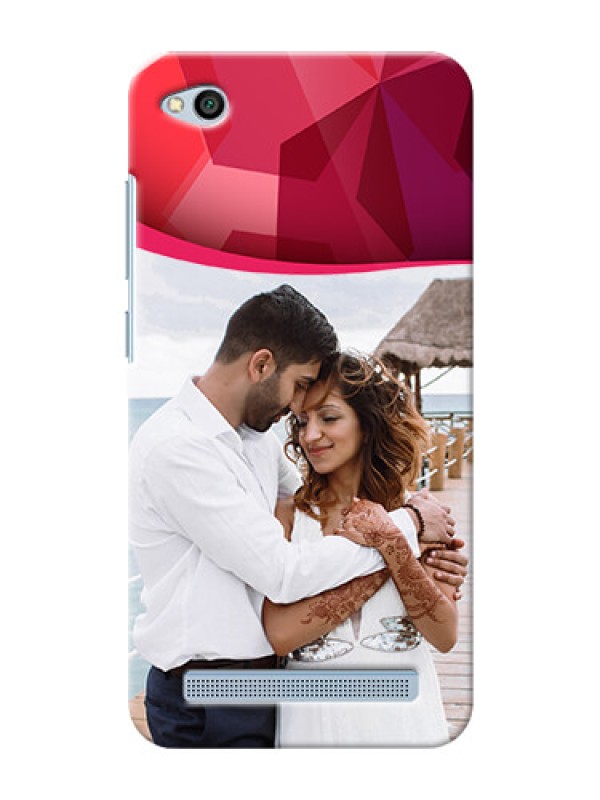 Custom Xiaomi Redmi 5A Red Abstract Mobile Case Design