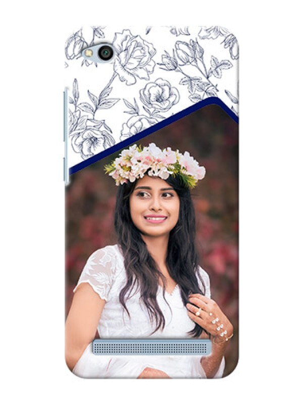 Custom Xiaomi Redmi 5A Floral Design Mobile Cover Design