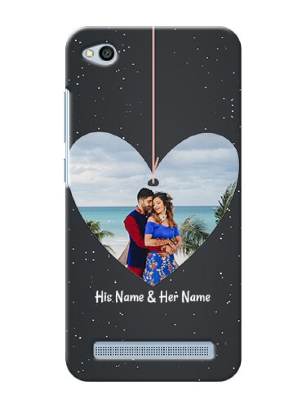 Custom Xiaomi Redmi 5A Hanging Heart Mobile Back Case Design