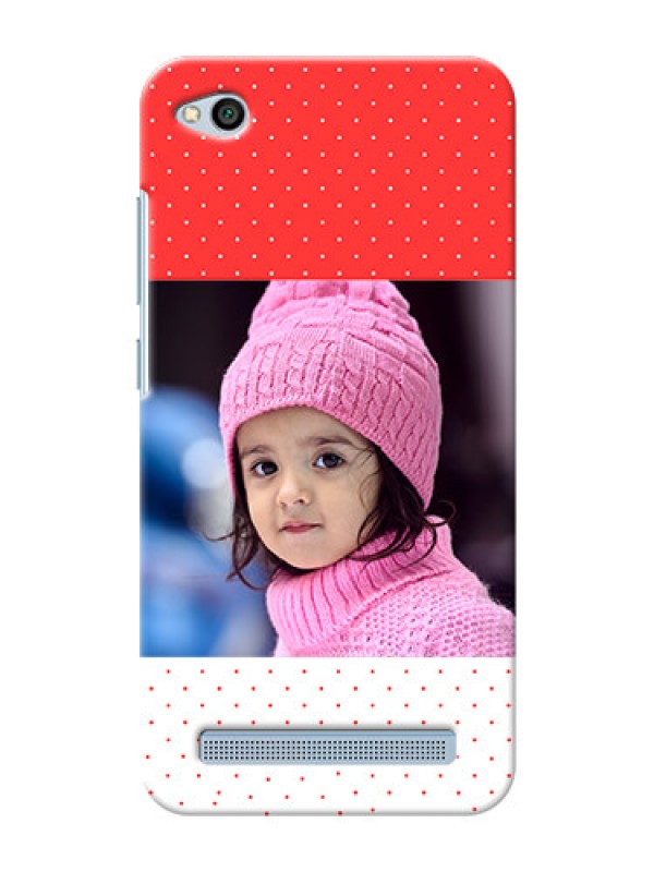 Custom Xiaomi Redmi 5A Red Pattern Mobile Case Design