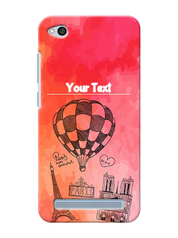 Custom Xiaomi Redmi 5A abstract painting with paris theme Design
