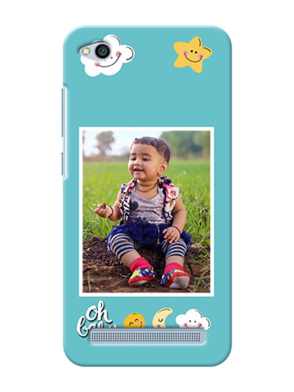 Custom Xiaomi Redmi 5A kids frame with smileys and stars Design