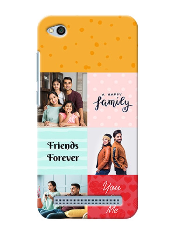 Custom Xiaomi Redmi 5A 4 image holder with multiple quotations Design