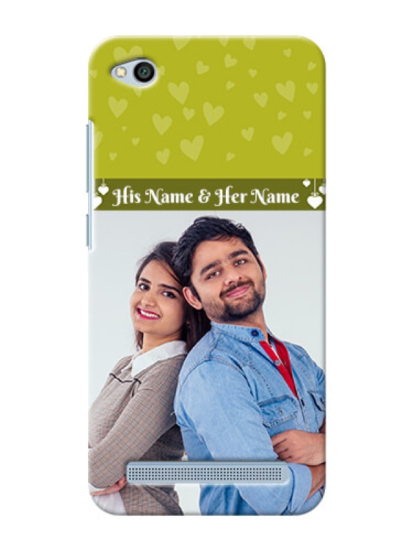 Custom Xiaomi Redmi 5A you and me design with hanging hearts Design