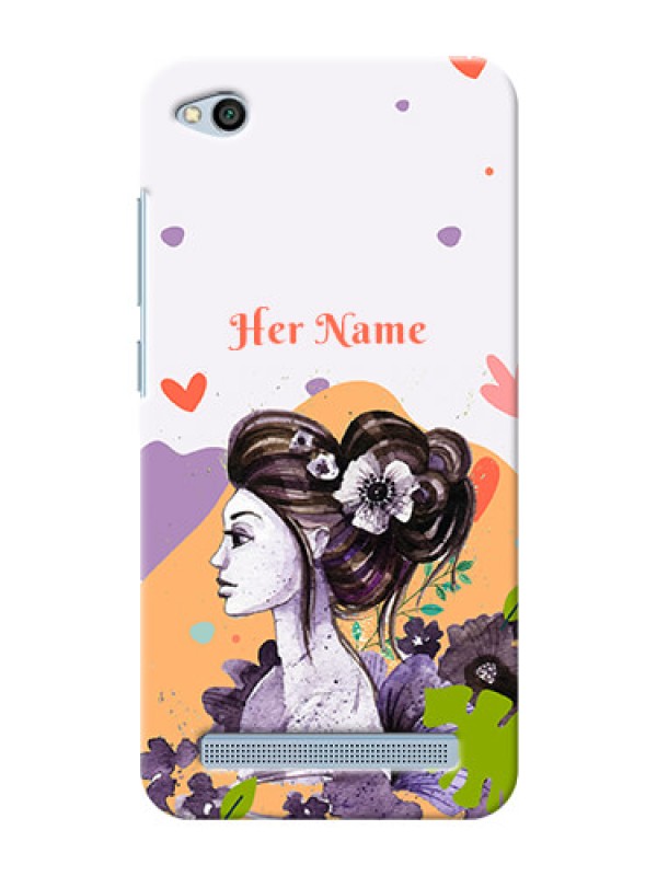 Custom Redmi 5A Custom Mobile Case with Woman And Nature Design