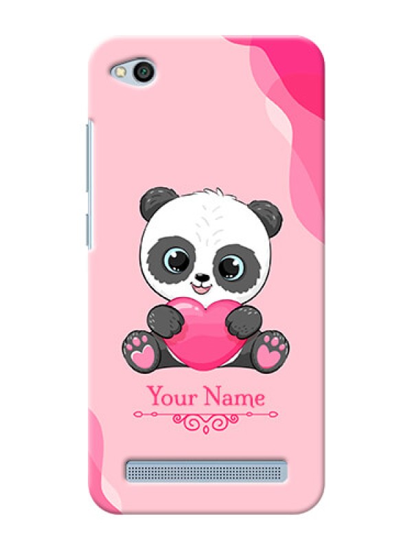 Custom Redmi 5A Mobile Back Covers: Cute Panda Design