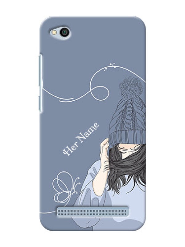 Custom Redmi 5A Custom Mobile Case with Girl in winter outfit Design