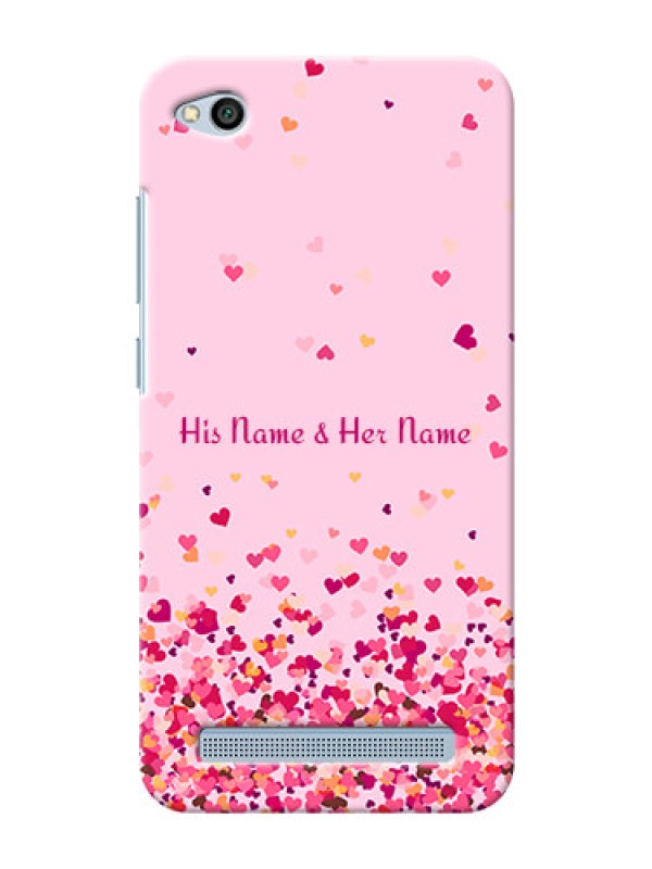 Custom Redmi 5A Phone Back Covers: Floating Hearts Design