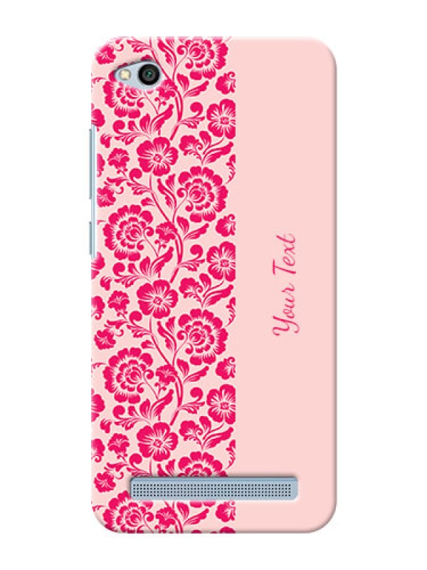 Custom Redmi 5A Phone Back Covers: Attractive Floral Pattern Design