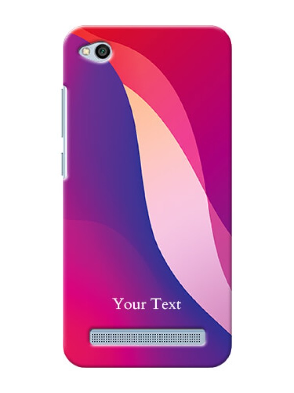 Custom Redmi 5A Mobile Back Covers: Digital abstract Overlap Design