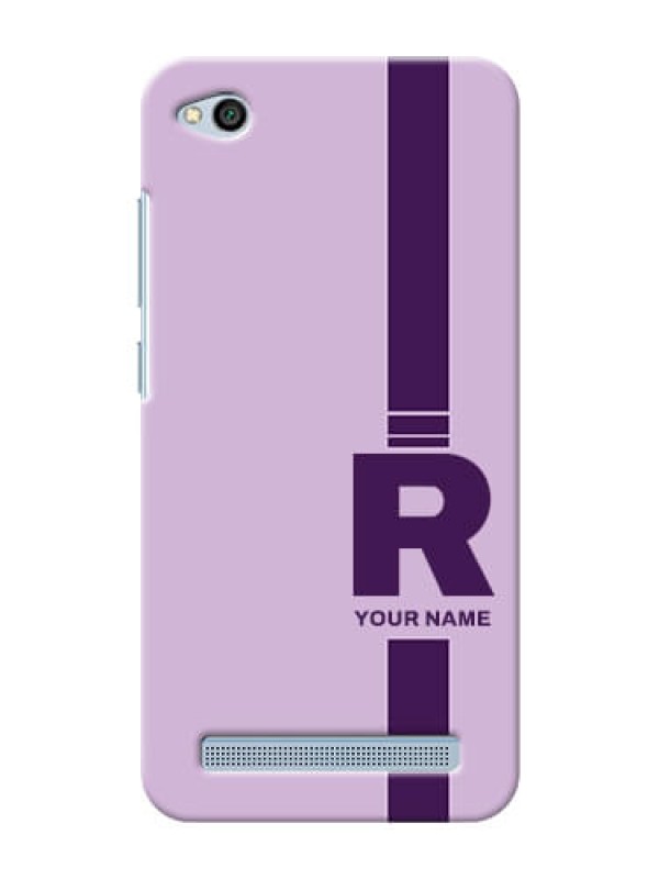 Custom Redmi 5A Custom Phone Covers: Simple dual tone stripe with name Design
