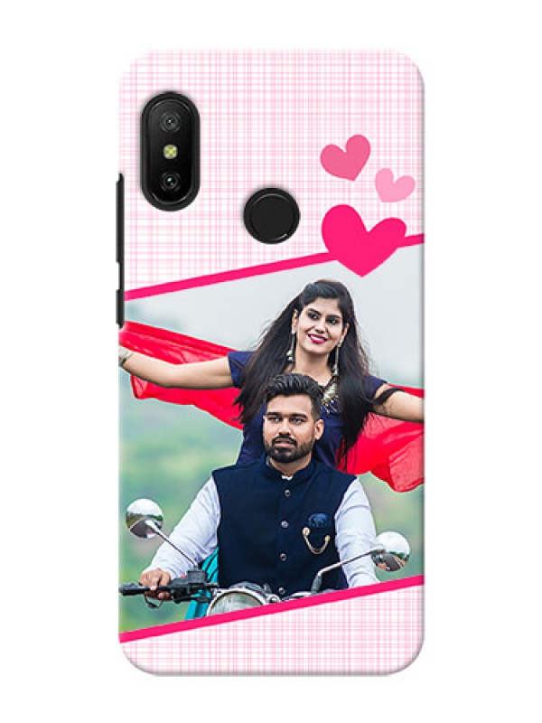 Custom Redmi 6 Pro Personalised Phone Cases: Love Shape Heart Design