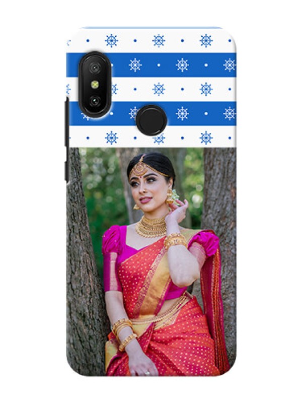 Custom Redmi 6 Pro custom mobile covers: Snow Pattern Design