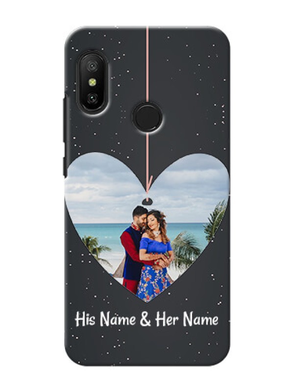 Custom Redmi 6 Pro custom phone cases: Hanging Heart Design