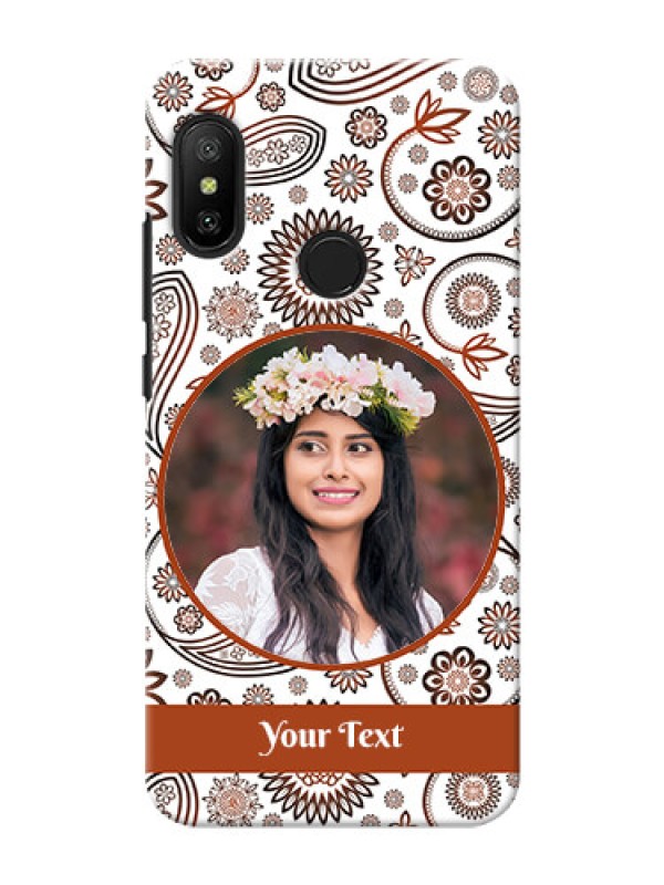 Custom Redmi 6 Pro phone cases online: Abstract Floral Design 