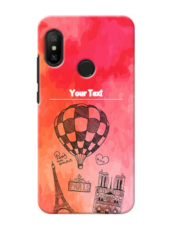 Custom Redmi 6 Pro Personalized Mobile Covers: Paris Theme Design