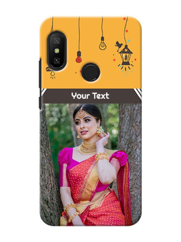 Custom Redmi 6 Pro custom back covers with Family Picture and Icons 