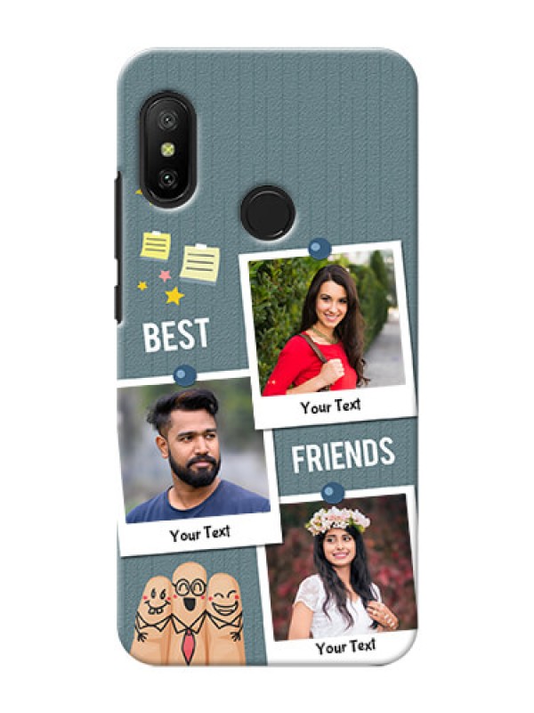 Custom Redmi 6 Pro Mobile Cases: Sticky Frames and Friendship Design
