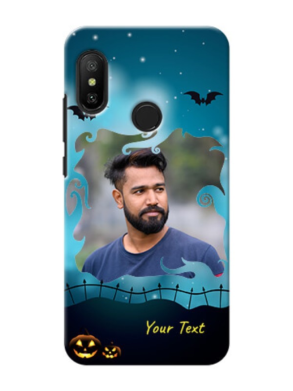 Custom Redmi 6 Pro Personalised Phone Cases: Halloween frame design