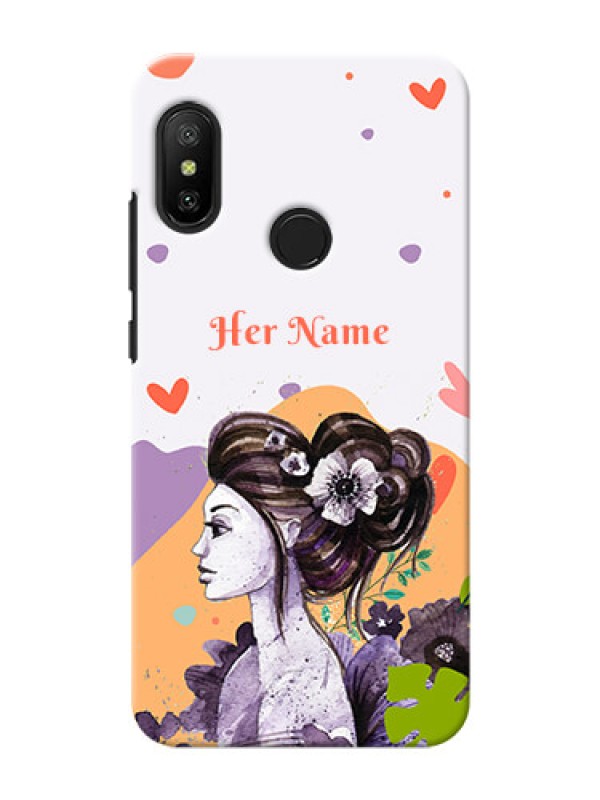 Custom Redmi 6 Pro Custom Mobile Case with Woman And Nature Design