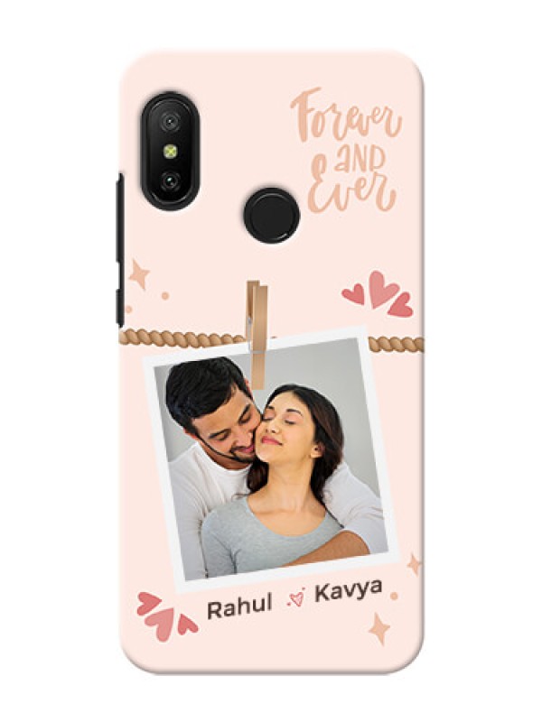Custom Redmi 6 Pro Phone Back Covers: Forever and ever love Design