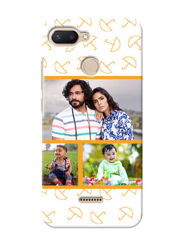 Custom Xiaomi Redmi 6 Personalised Phone Cases: Yellow Pattern Design