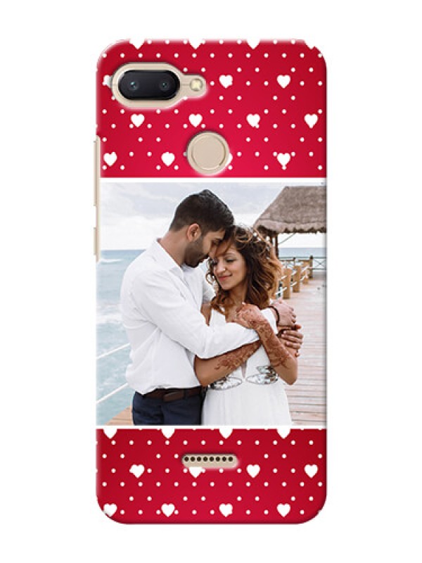 Custom Xiaomi Redmi 6 custom back covers: Hearts Mobile Case Design