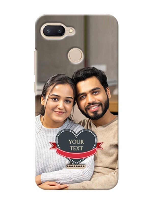 Custom Xiaomi Redmi 6 mobile back covers online: Just Married Couple Design